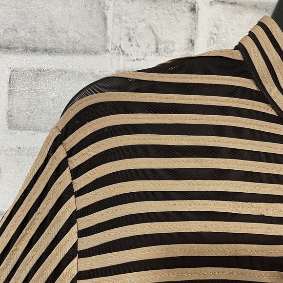 Peck & Peck Women’s Relaxed Jacket Tan Brown Formal Evening Zip Front Top Sz 12 - Picture 3 of 10